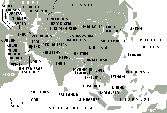 -MAP OF ASIA-