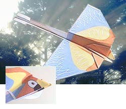 Scarlet Macaw - paper airplane