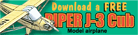 Download a FREE Piper Cub J-3 model airplane